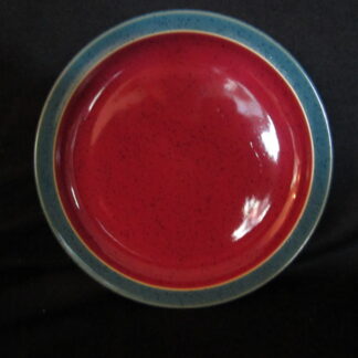 Denby Harlequin Reproduction Salad Plate Green Red NEW