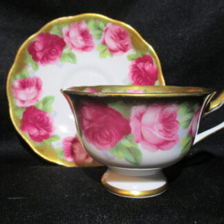 Royal Albert Old English Rose Wide Cup & Saucer #4
