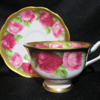 Royal Albert Old English Rose Wide Cup & Saucer #6