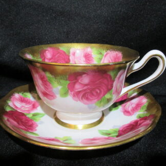Royal Albert Old English Rose Wide Cup & Saucer #8