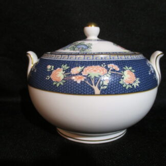 Wedgwood Blue Siam Globe Covered Sugar