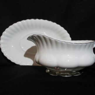 Royal Albert Chantilly Gravy Boat & Stand