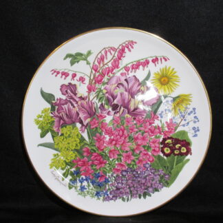 Wedgwood Franklin Flowers of May Artist Leslie Greenwood Dinner Plate