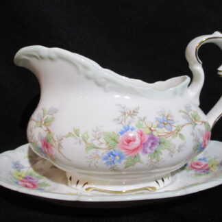Royal Albert Colleen Gravy Boat & Stand