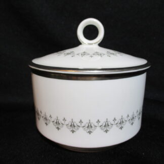 Royal Worcester Silver Frost Covered Sugar