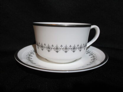 Royal Worcester Silver Frost Cup & Saucer