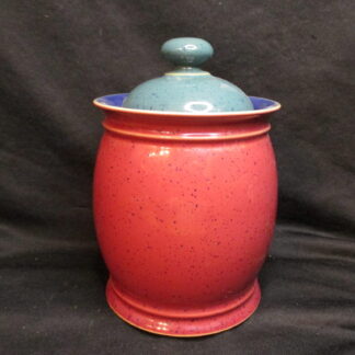 Denby Harlequin Original Canister - Red Green