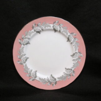 Aynsley Oak Leaf Pink Bread & Butter Plate