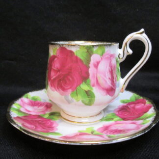 Royal Albert Old English Rose Demi-Tasse Cup & Saucer