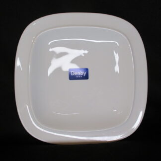 Denby White Squares Tea Plate
