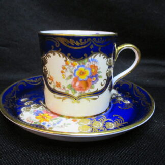 Aynsley Aristocrat Cobalt Demi-Tasse Cup & Saucer