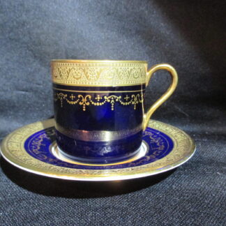 Aynsley Georgian Cobalt Demi-Tasse Cup & Saucer
