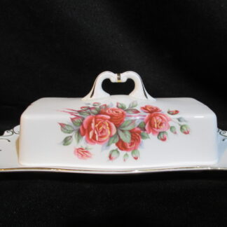 Royal Albert Centennial Rose Rectangular Covered Butter Dish