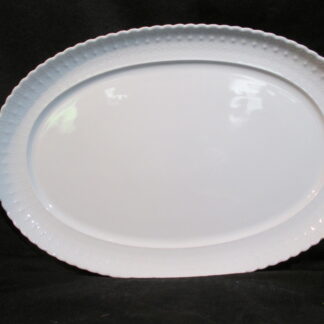 Tirschenreuth Mozart White Oval Platter - 15 inch