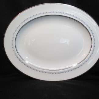 Royal Doulton Tiara Platinum H4915 Oval Platter - 13 inch