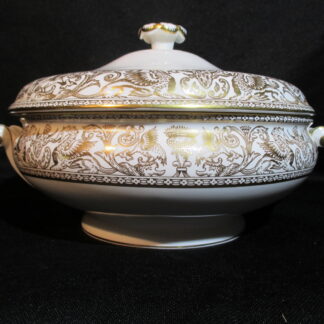 Wedgwood Florentine Gold Covered Vegetable Bowl