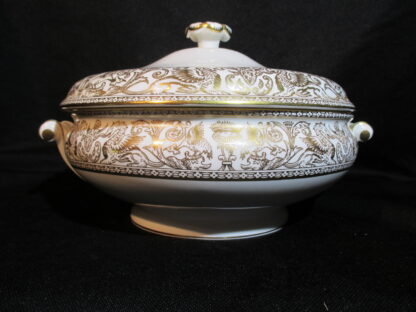 Wedgwood Florentine Gold Covered Vegetable Bowl
