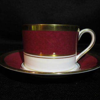 Coalport Athlone Marone Can Cup & Saucer