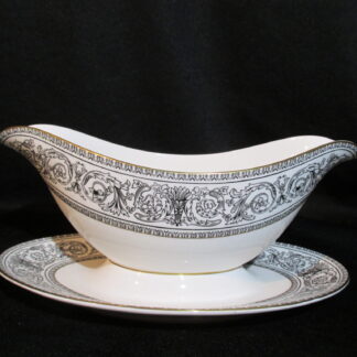 Royal Doulton Baronet H4999 Gravy Boat On Fixed Stand