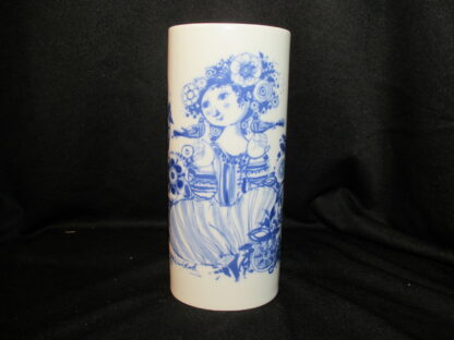 Rosenthal Blue Maiden by Bjorn Wiinblad Vase - Oval Cylinder
