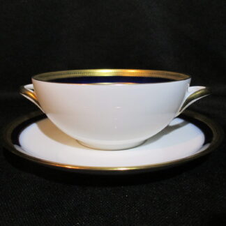 Hutschenreuther Kobalt - Olivia Cream Soup Bowl & Stand