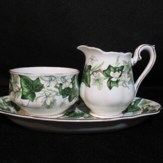 Royal Albert Ivy Lea AD Cream, Sugar & Regal Tray