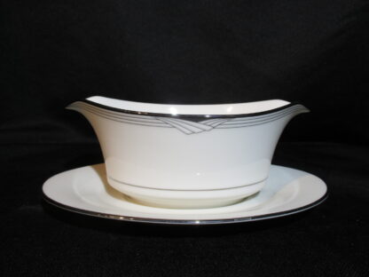 Noritake Sterling Cove 7720 Gravy Boat On Fixed Stand