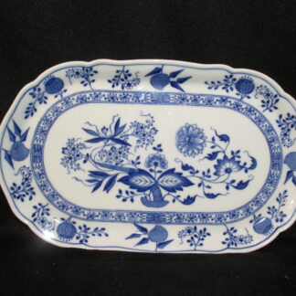 Hutschenreuther Blue Onion Pickle Or Relish Tray