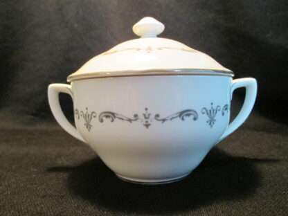 Royal Worcester Silver Chantilly Covered Sugar