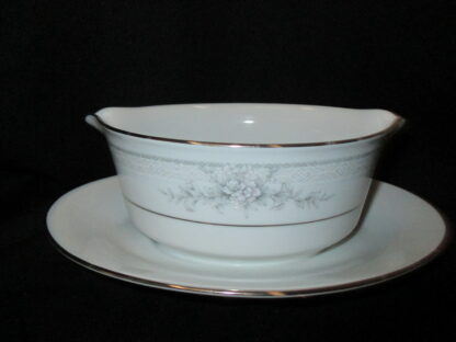 Noritake Sweet Leilani 3482 Gravy Boat On Fixed Stand