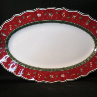 Villeroy & Boch Toy's Delight Oval Platter - Red Border