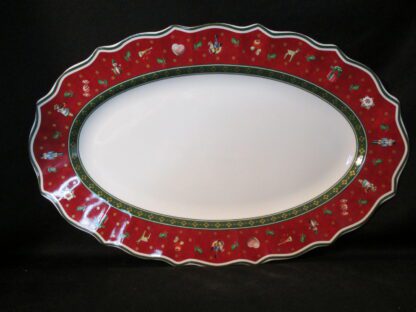 Villeroy & Boch Toy's Delight Oval Platter - Red Border