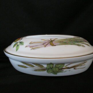 Royal Worcester Evesham Gold Low Oval Covered Casserole