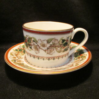 Spode Christmas Rose Can Cup & Saucer England