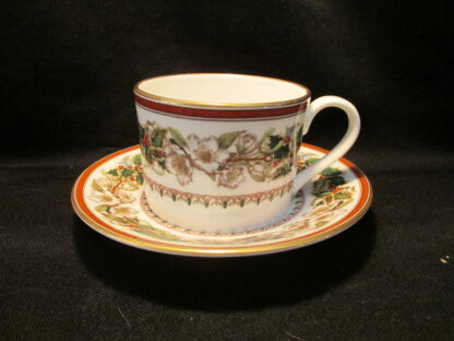 Spode Christmas Rose Can Cup & Saucer England