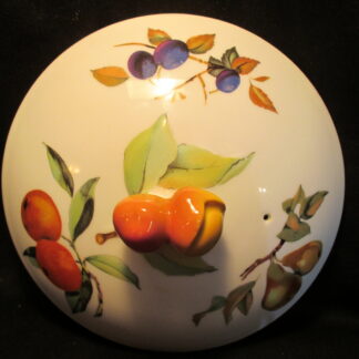 Royal Worcester Evesham Round Casserole Lid Only - No Gold, Fruit Knob