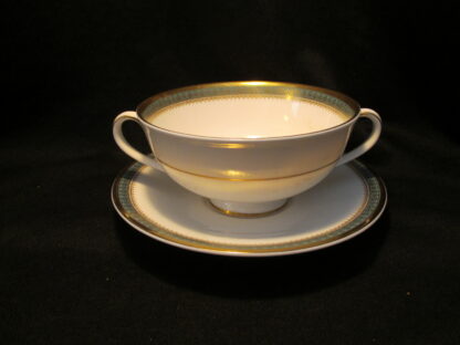 Royal Doulton Clarendon H4993 Cream Soup Bowl & Stand