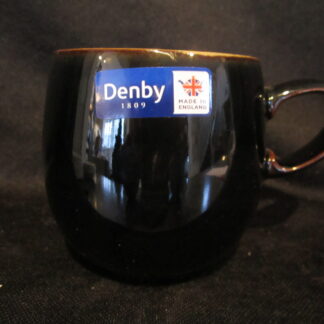Denby Jet Black Curve Coffee Mug - Small