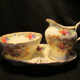 Paragon Minuet Cream G5460 AD Cream, Sugar & Regal Tray