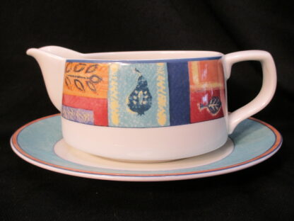 Royal Doulton Trailfinder TC1245 Gravy Boat & Stand
