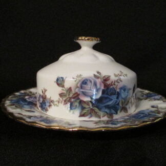 Royal Albert Moonlight Rose Covered Butter Dish