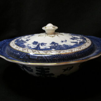 Booth's Real Old Willow Covered Vegetable Bowl