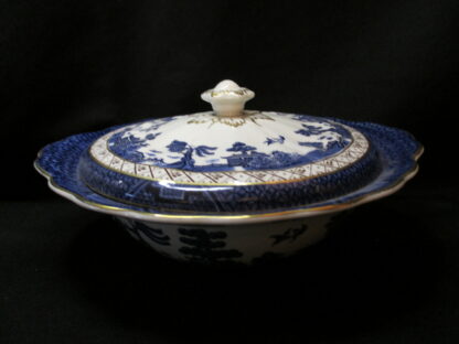 Booth's Real Old Willow Covered Vegetable Bowl