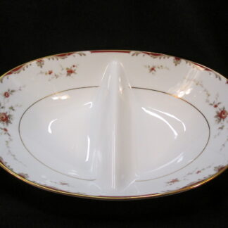 Noritake Jean 6724 Divided Oval Vegetable Bowl