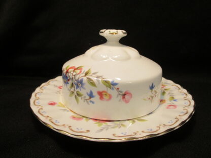 Royal Albert Jubilee Rose Covered Butter Dish