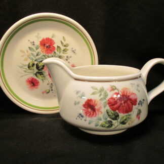 Royal Albert Rougefield Gravy Boat & Stand