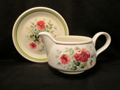 Royal Albert Rougefield Gravy Boat & Stand