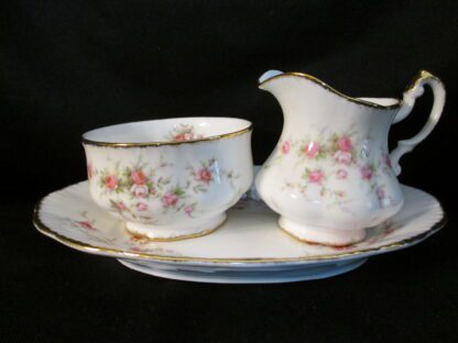 Paragon Victoriana Rose AD Cream, Sugar & Regal Tray