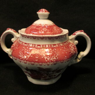 Spode Camilla Red Covered Sugar