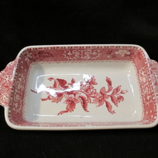 Spode Camilla Red Rectangular Handled Tray